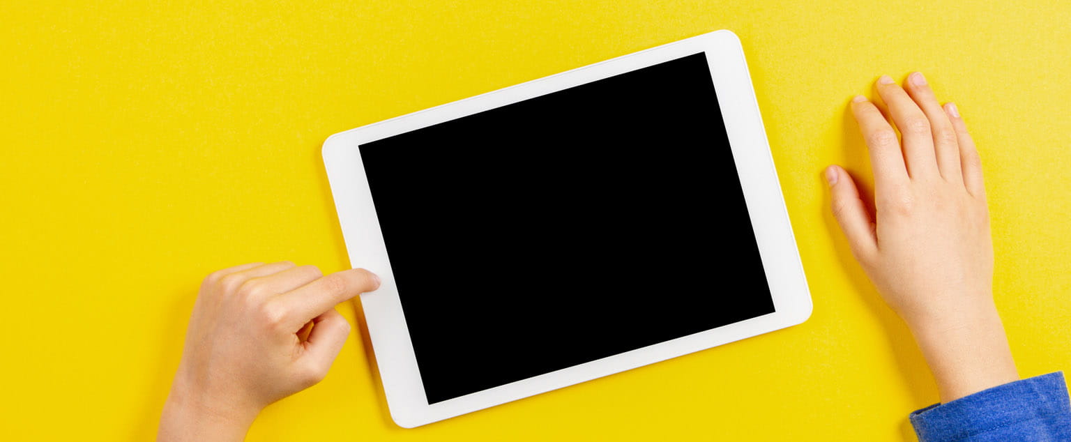 Children using technology